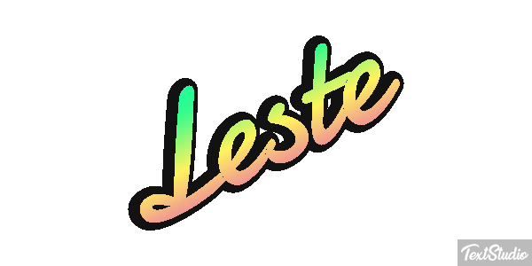 Leste Efeito do texto
