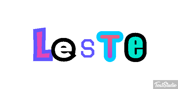 Leste Efeito do texto