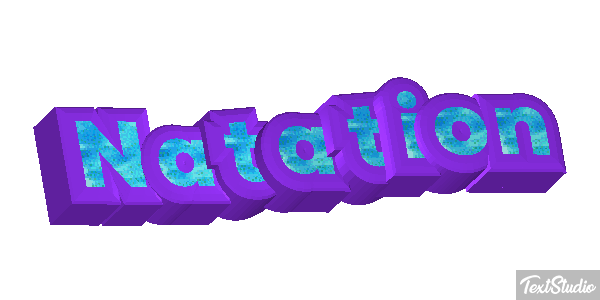 Natation Effet de texte