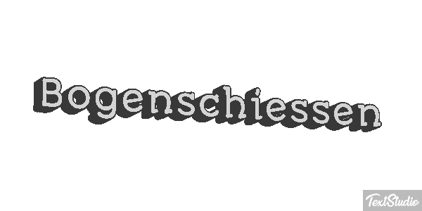 Bogenschießen Tekst effect