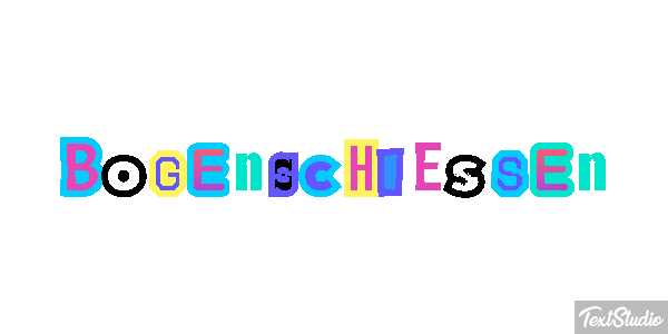 Bogenschießen Tekst effect