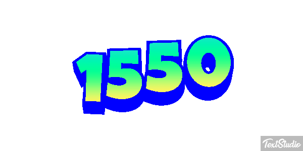 1550 Texteffekt