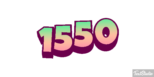 1550 Texteffekt