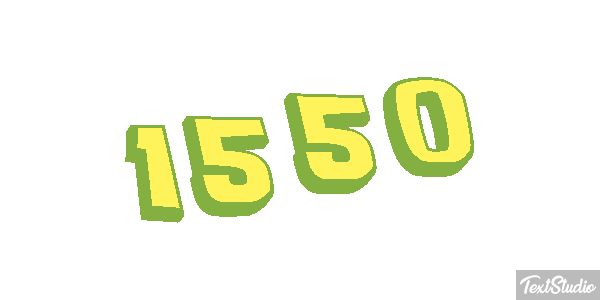 1550 Texteffekt