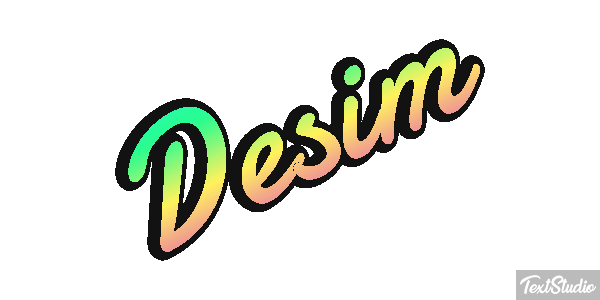 Desim Effetto testo