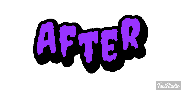 After Effet de texte