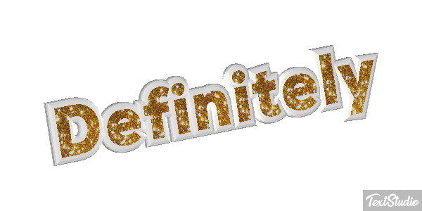 Definitely Text effect