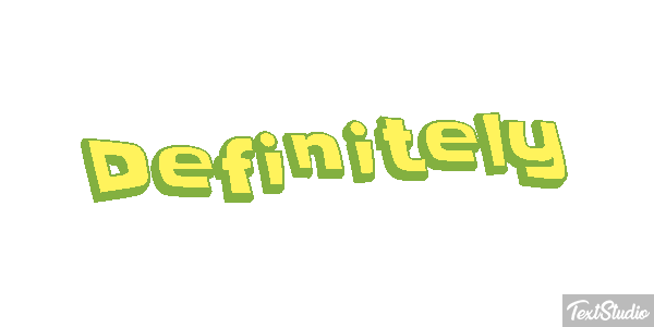 Definitely Text effect