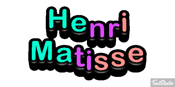 Henri Matisse Efeito do texto