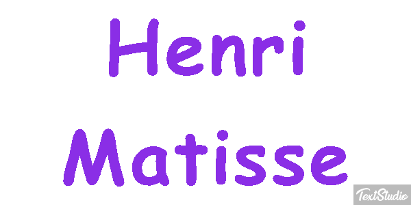 Henri Matisse Efeito do texto