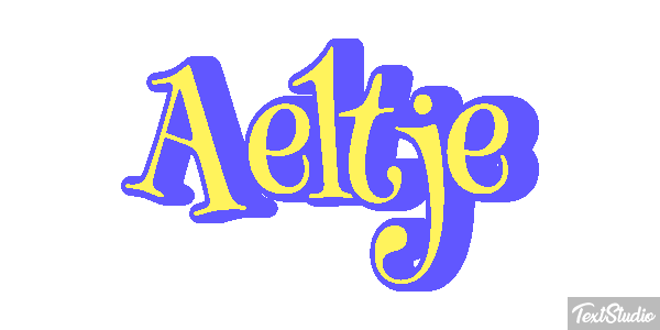 Aeltje Text effect