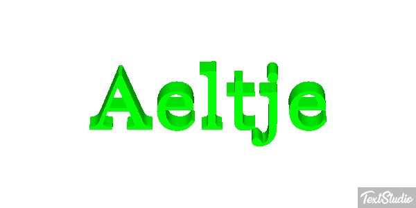 Aeltje Text effect