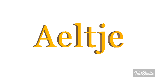 Aeltje Text effect