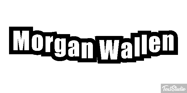 Morgan Wallen Text effect