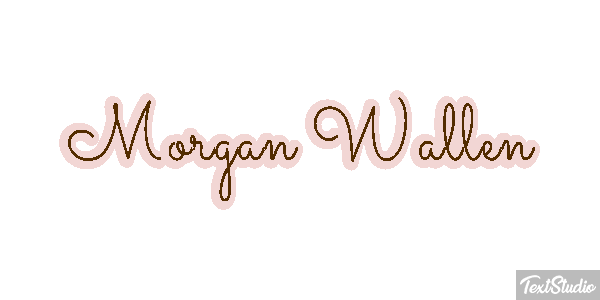 Morgan Wallen Text effect