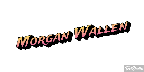 Morgan Wallen Text effect