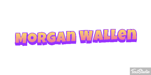 Morgan Wallen Text effect