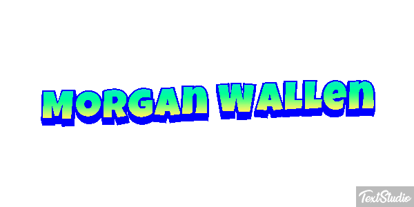 Morgan Wallen Text effect