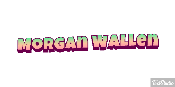 Morgan Wallen Text effect