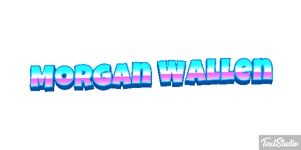 Morgan Wallen Text effect