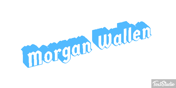 Morgan Wallen Text effect