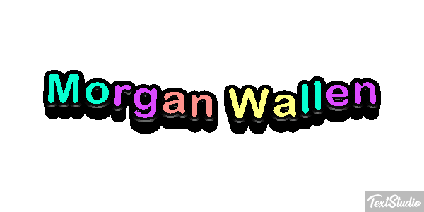 Morgan Wallen Text effect