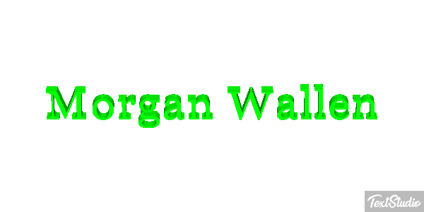 Morgan Wallen Text effect