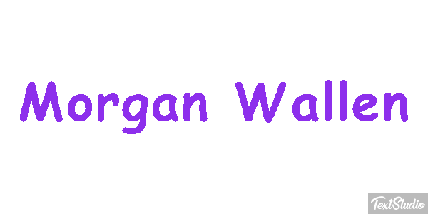 Morgan Wallen Text effect