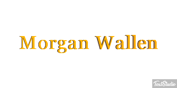 Morgan Wallen Text effect