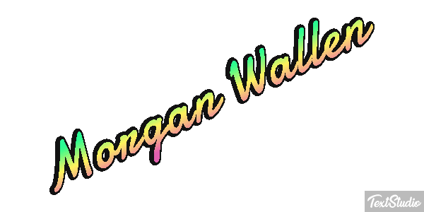 Morgan Wallen Text effect