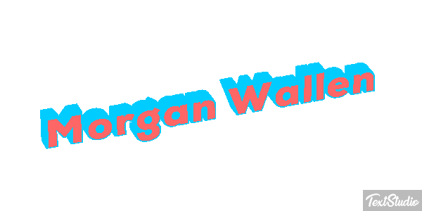 Morgan Wallen Text effect