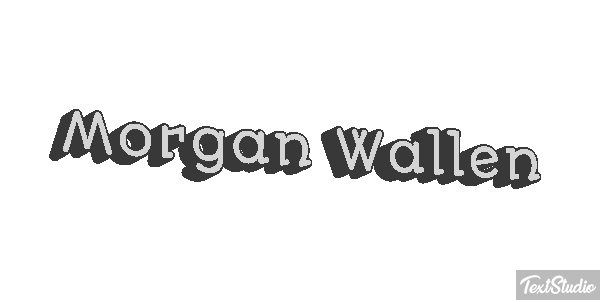 Morgan Wallen Text effect