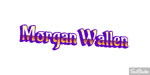 Morgan Wallen Text effect
