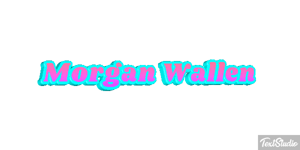 Morgan Wallen Text effect