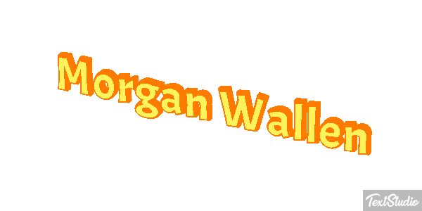 Morgan Wallen Text effect