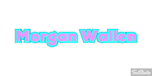 Morgan Wallen Text effect