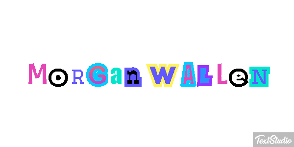 Morgan Wallen Text effect