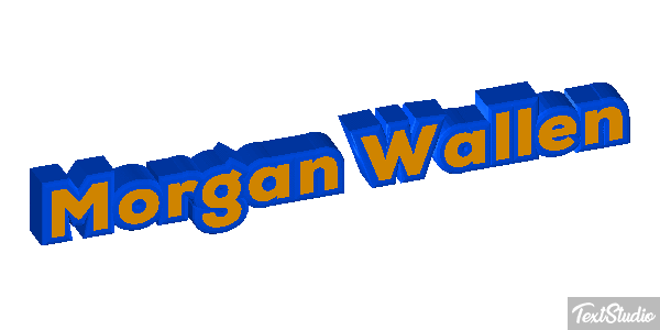 Morgan Wallen Text effect