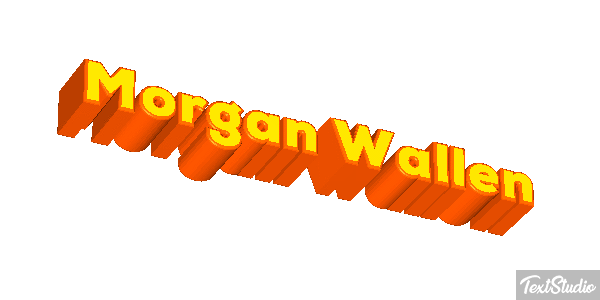 Morgan Wallen Text effect