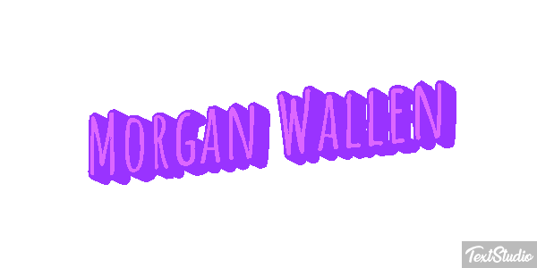 Morgan Wallen Text effect