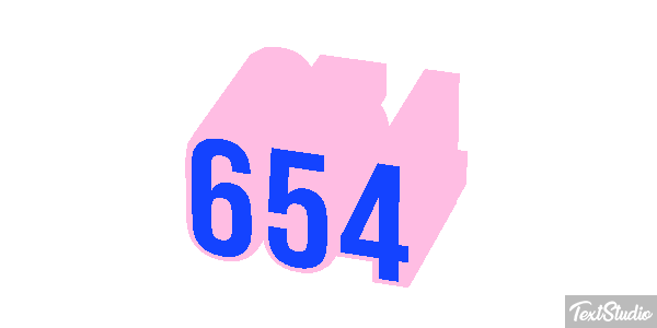 654 Текстовый эффект