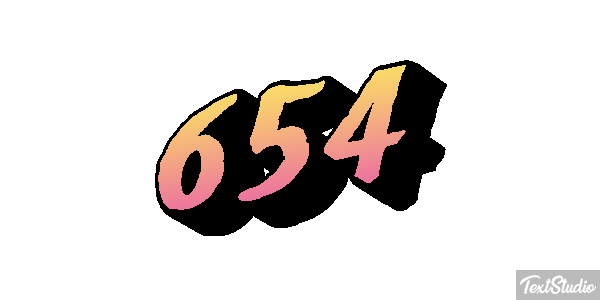 654 Текстовый эффект