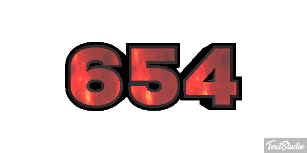 654 Текстовый эффект