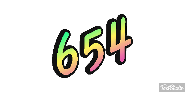 654 Текстовый эффект