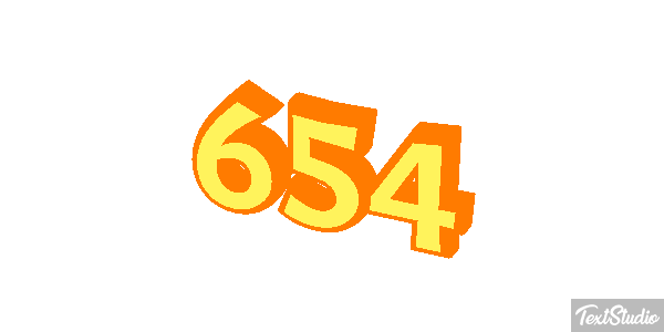 654 Текстовый эффект