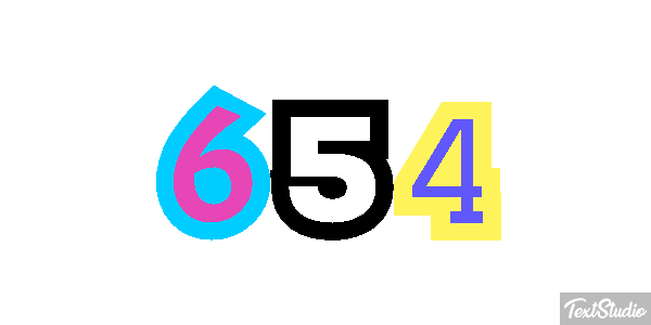 654 Текстовый эффект