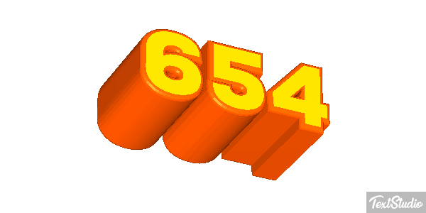 654 Текстовый эффект
