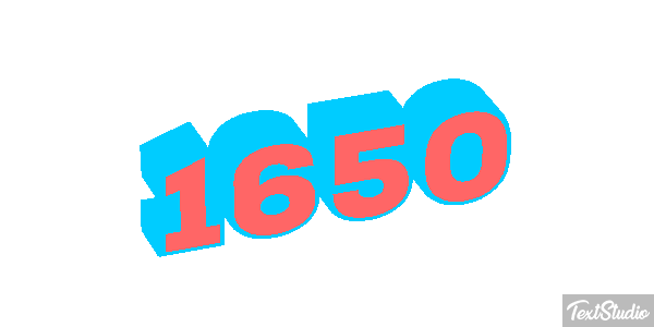 1650 Text effect