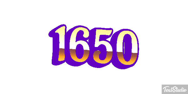 1650 Text effect