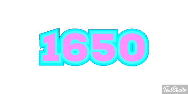 1650 Text effect